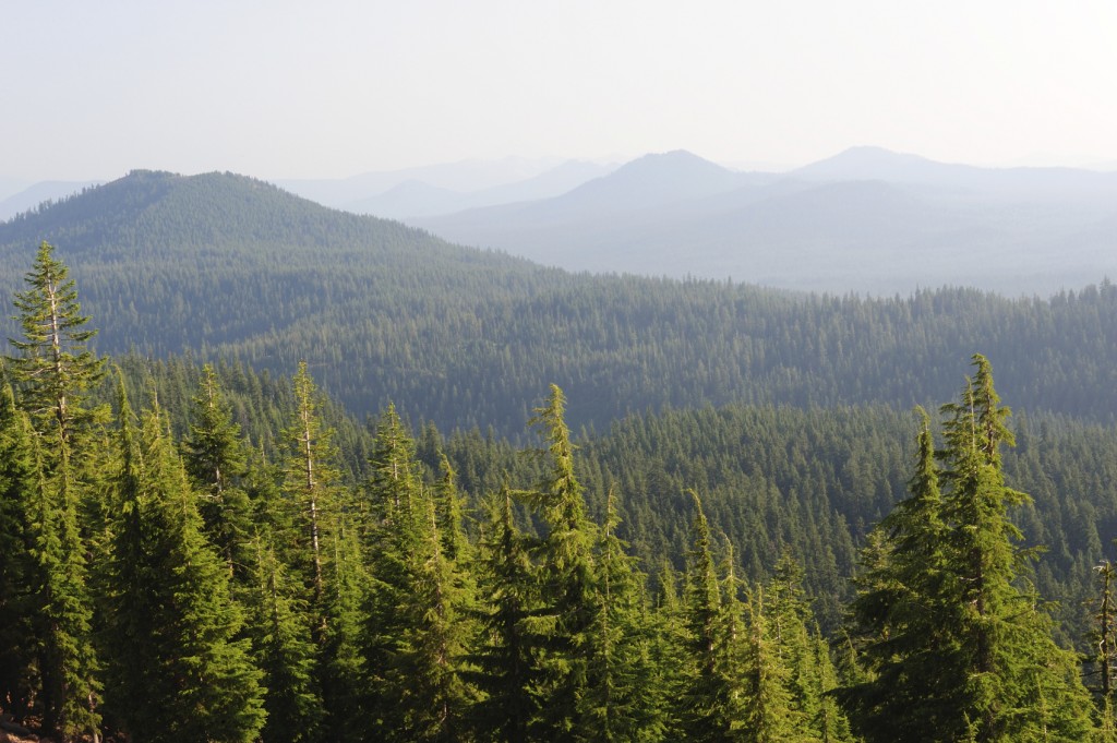 Mountain view at Crater Lake National Park, Oregon